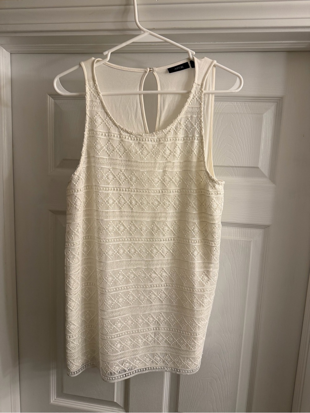 Apt. 9 Cream Lace Tank Dress